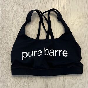 lululemon Pure Barre Black Sports Bra